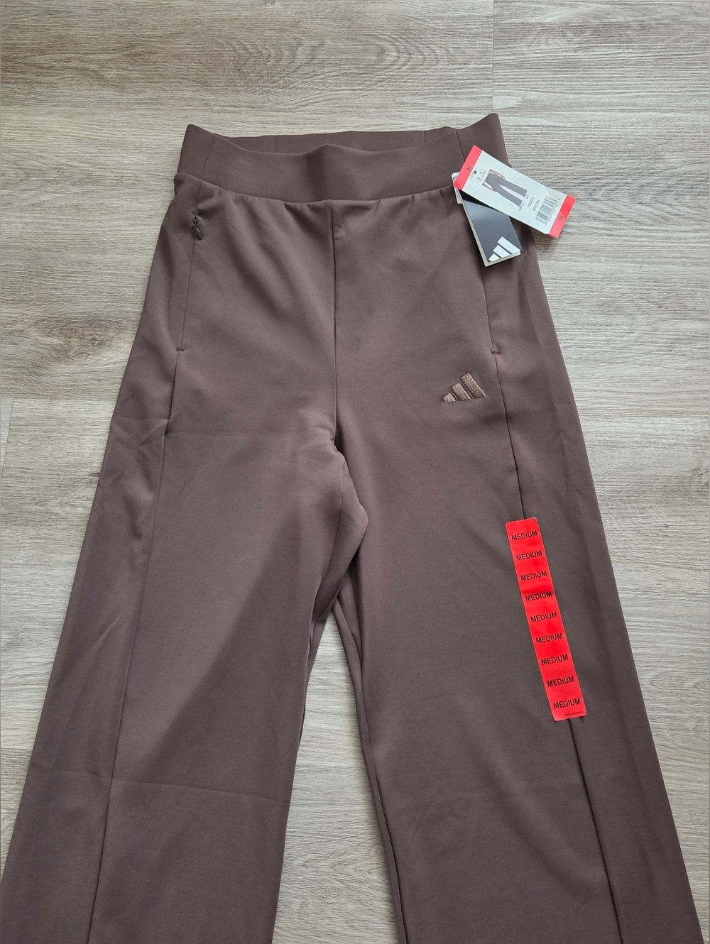 Adidas Women's M Wide Leg Pants Brown. - Picture 7 of 13